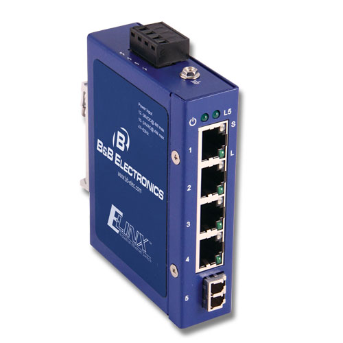 BB-ESW105-ML - ETN UNMANAGED SWITCH 4 COPPER, 1 MULTI-MODE LC ...